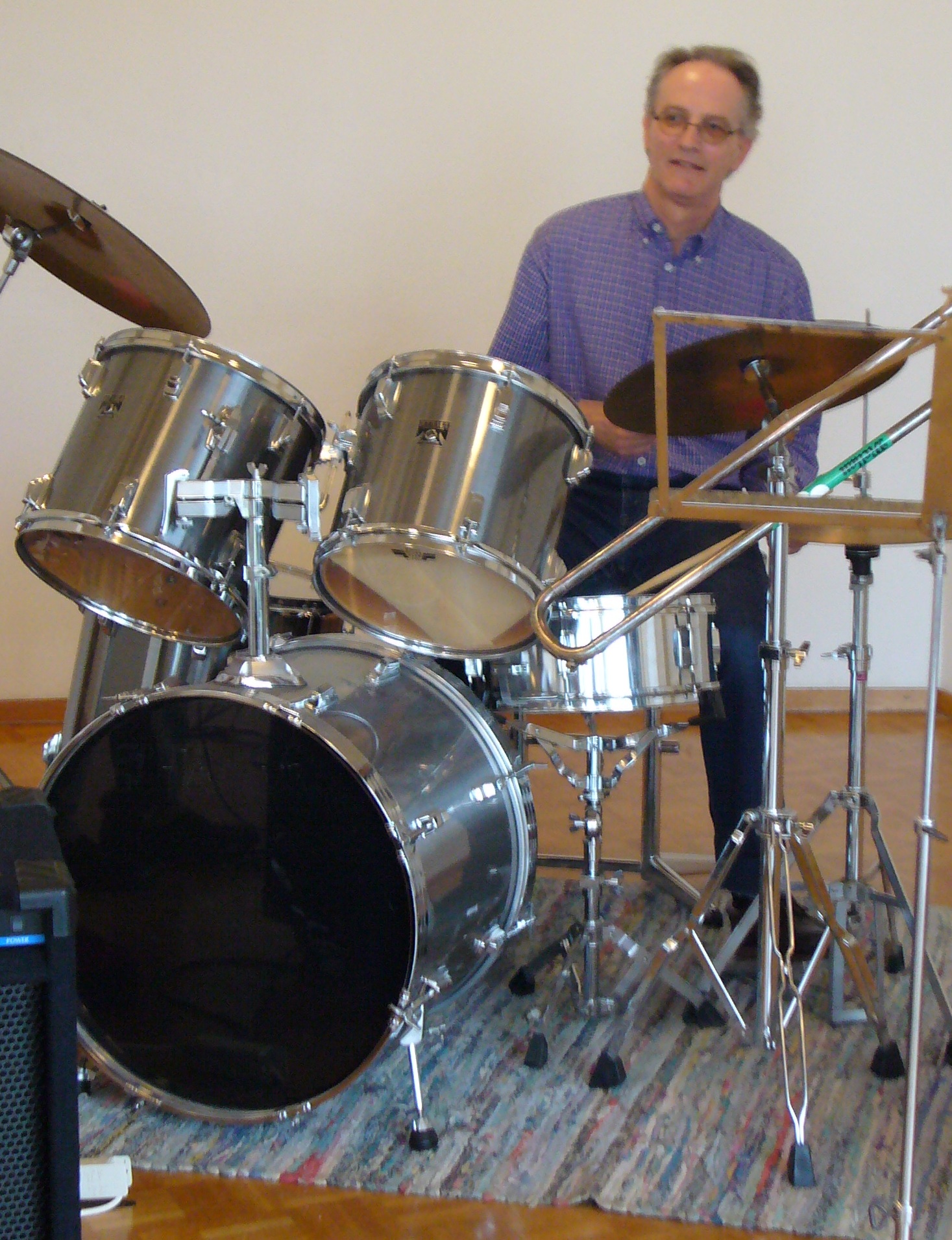 Giorgio on drums
